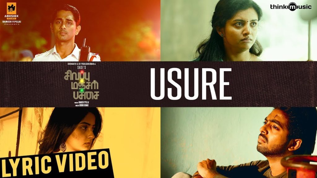 Usure Song Lyrics – Sivappu Manjal Pachai