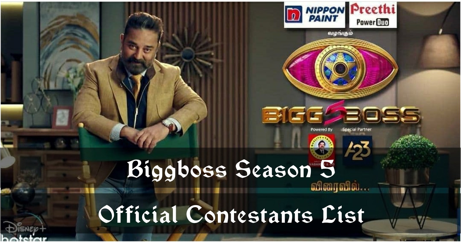 Read more about the article Biggboss Season 5 Tamil Contestant List, Bio, Wiki, Family, Lifestyle